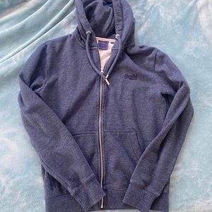 Super dry zip up  sweatshirt